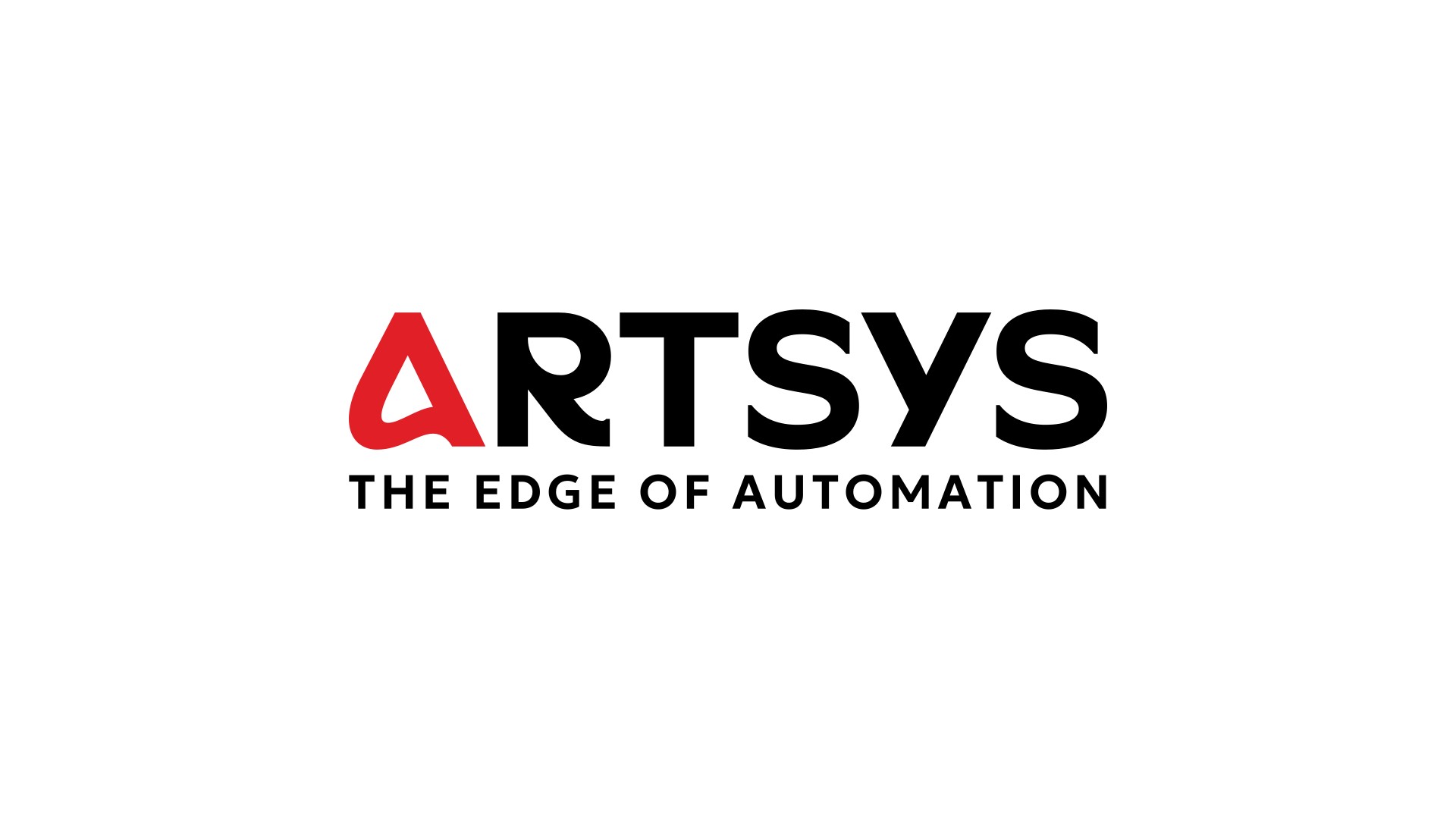The main Artsys logo: the name with the red “A” and the line “The Edge of Automation”, on white