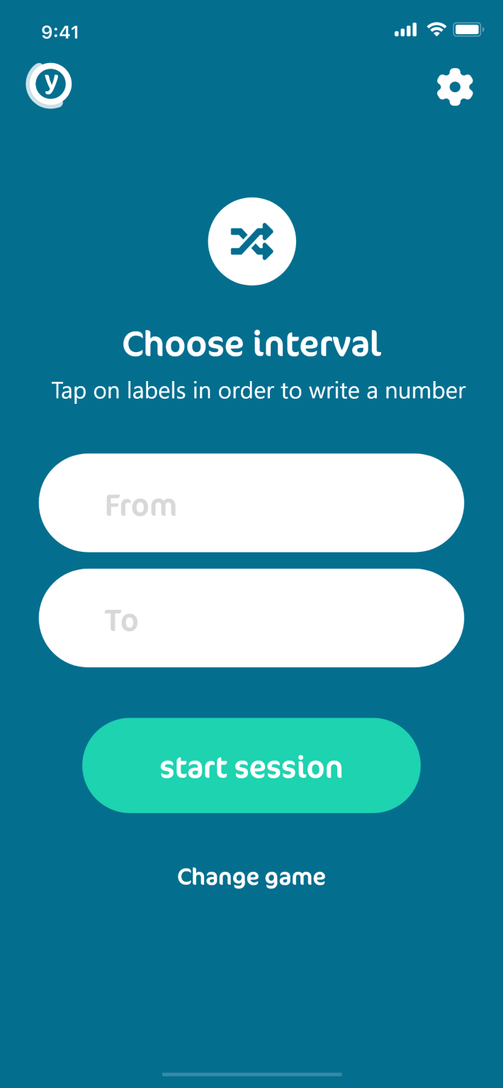 Randomize: the “from” and “to” fields for the range
