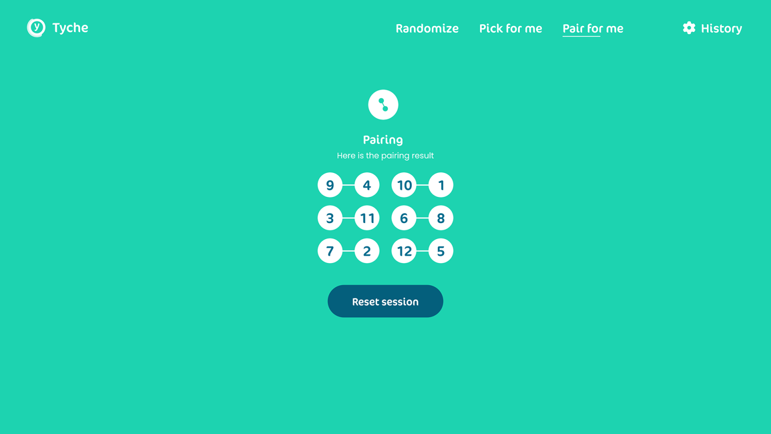 The web version: the pairing result